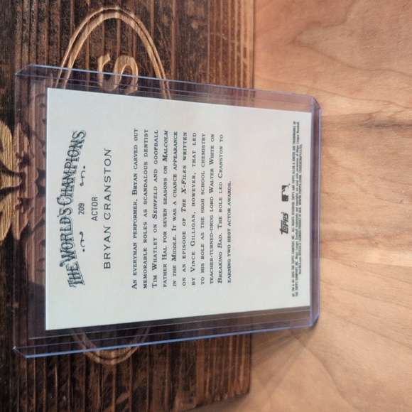 2025 Topps Allen & Ginter Bryan Cranston Actor Series - Picture 2 of 2